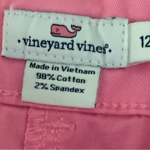 Vineyard Vines Girls Size 12 Pink Chino Shorts - Picture 3 of 5